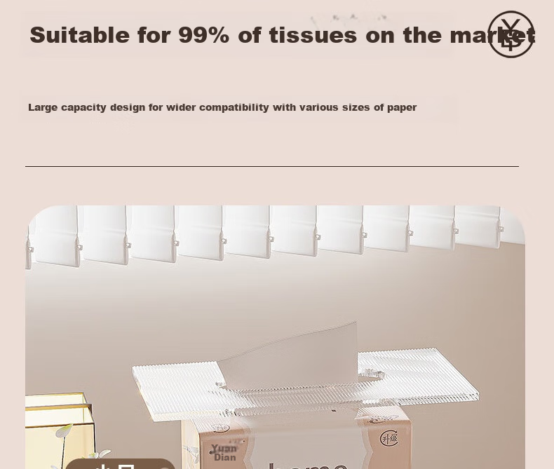 Bingyou Wooden Tissue Box, Paper Towel Holder, Dual-Use for Living Room And Office, Large Capacity Storage Organizer 9