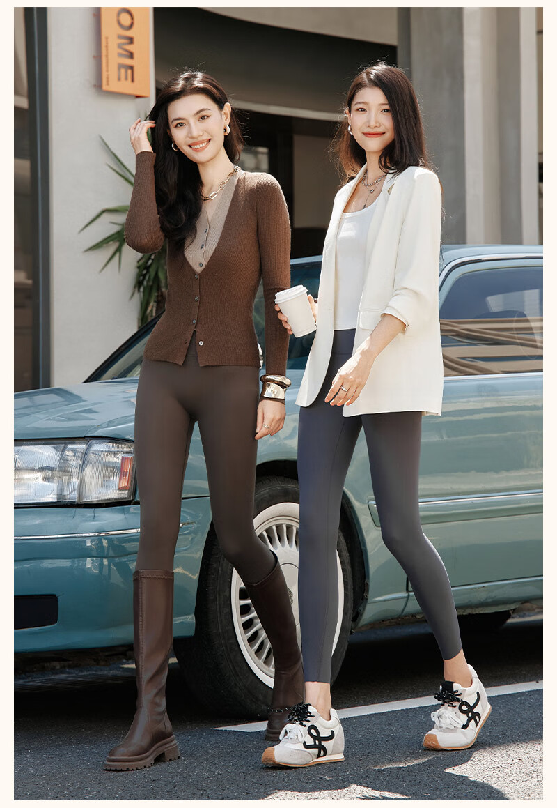 MissWiss Women's Cashmere Sharkskin Thermal Leggings, Thickened Fleece Lined, Tummy Control, Hip Lift, Winter Yoga Pants 25