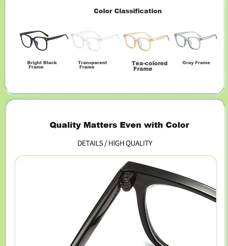 Sheniao 219 Blue Light Blocking Glasses, Transparent Frame, Bare Face Korean Style Ins Trend Non-Prescription Phone Computer Anti-Radiation Glasses 2