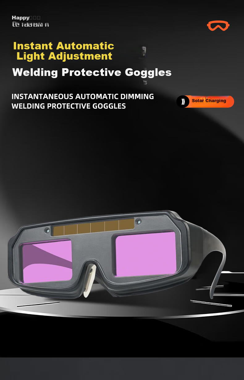 Leyoubaiyi Automatic Darkening Welding Glasses for Welders, Specialized Anti-Glare Arc Eye Protection Goggles with Color-Changing Lenses 1