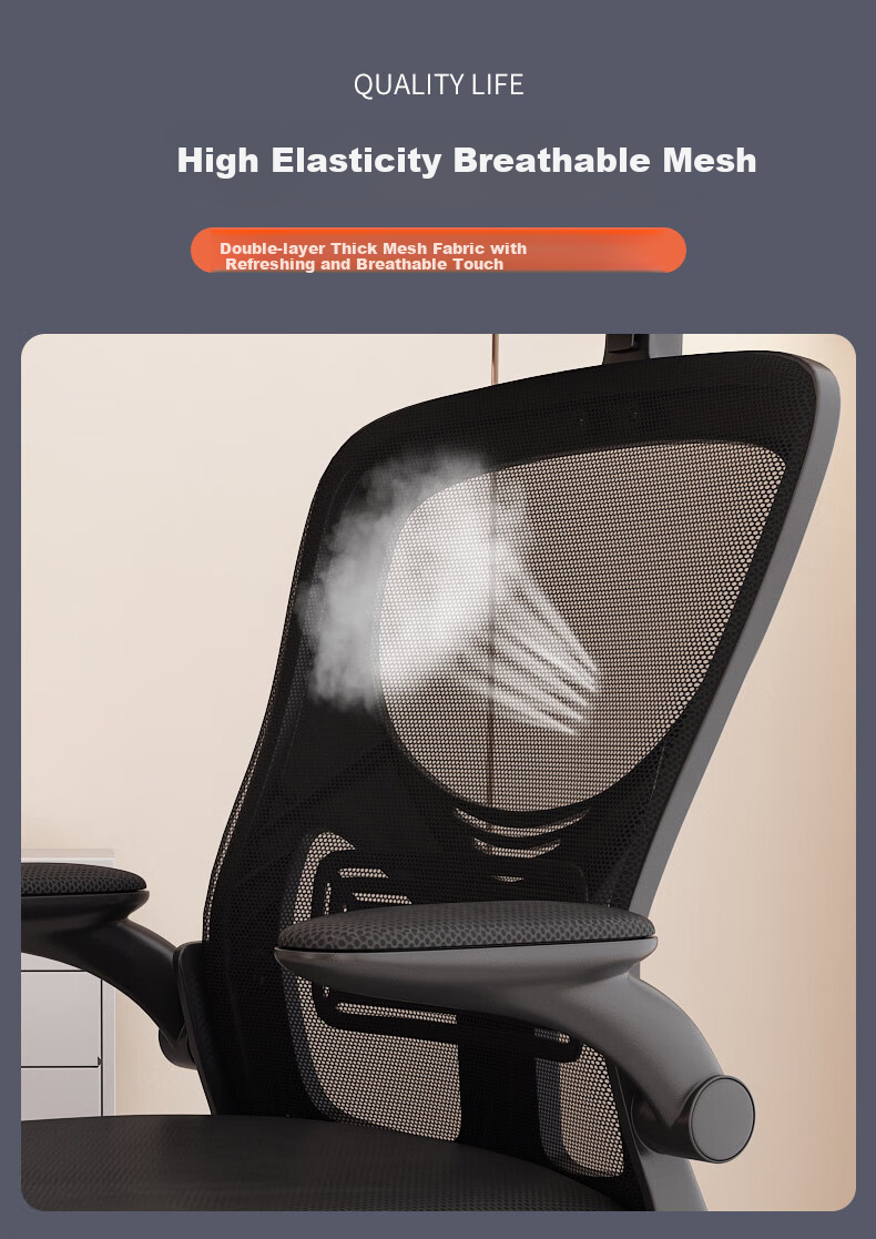 Chibailun Ergonomic Office Chair, Home And Study Chair, Adjustable Height Chair for Dormitory And Study Room, Comfortable Gaming Chair for Long Sitting 15