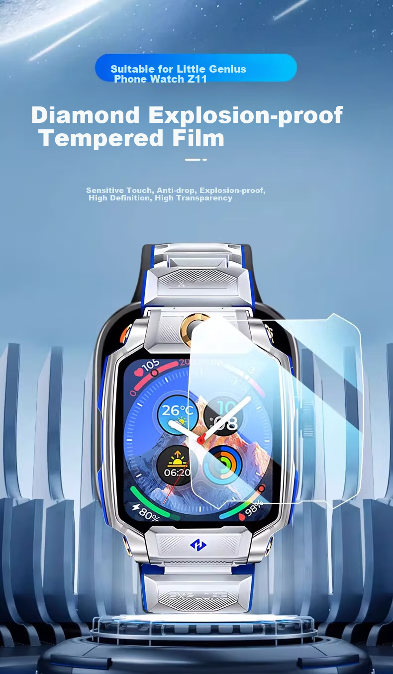 Iboann Tempered Glass Screen Protector for Xiaotianc Z11 Watch, Limited Edition Nezha Design, Full Coverage for Z11 Aviation Edition, Specially Designed for Z11 1