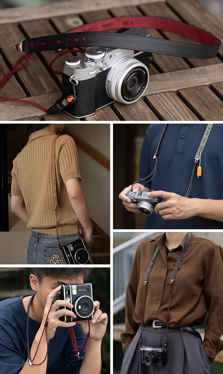 PGYTECH Camera Shoulder Strap Dandelion Slim Quick Release DSLR Strap for Nikon Fujifilm Canon Sony Vintage Caramel Brown 1