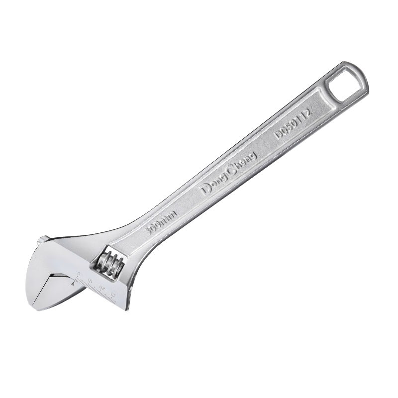 Dongcheng Thickened Light Handle Adjustable Wrench Professional Multi-Function Large Opening Light Handle Adjustable Wrench 12 Inch