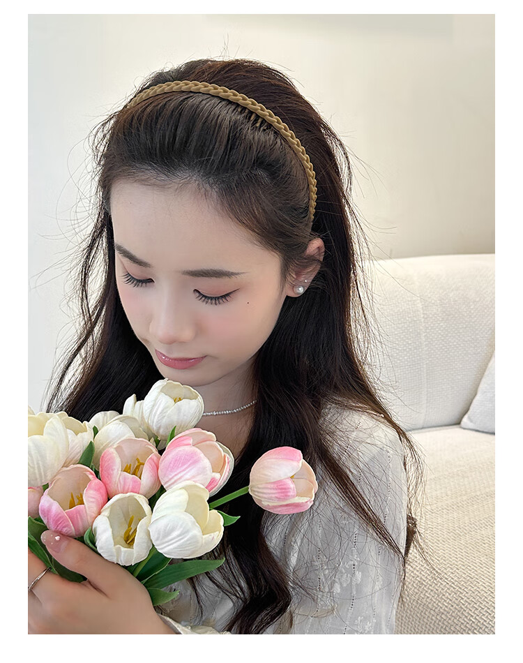 CHIMERA [Face Washing Special] 2-Piece Simple Toothed Non-Slip Headband, Hair Clip, Hair Accessory, Hair Ornament for Wome 7