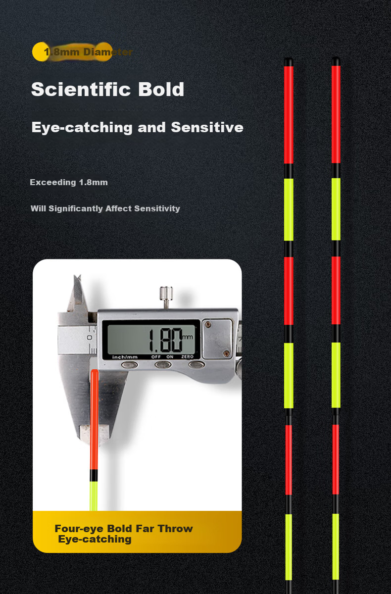 Minjianyiren, Carp And Snakehead Biting Hook Color-Changing Luminous Float, Day And Night Dual-Use Hard-Tailed Fishing Float, Thickened Eye-Catching Night Fishing Electronic Float, Big Fish Buoy 4