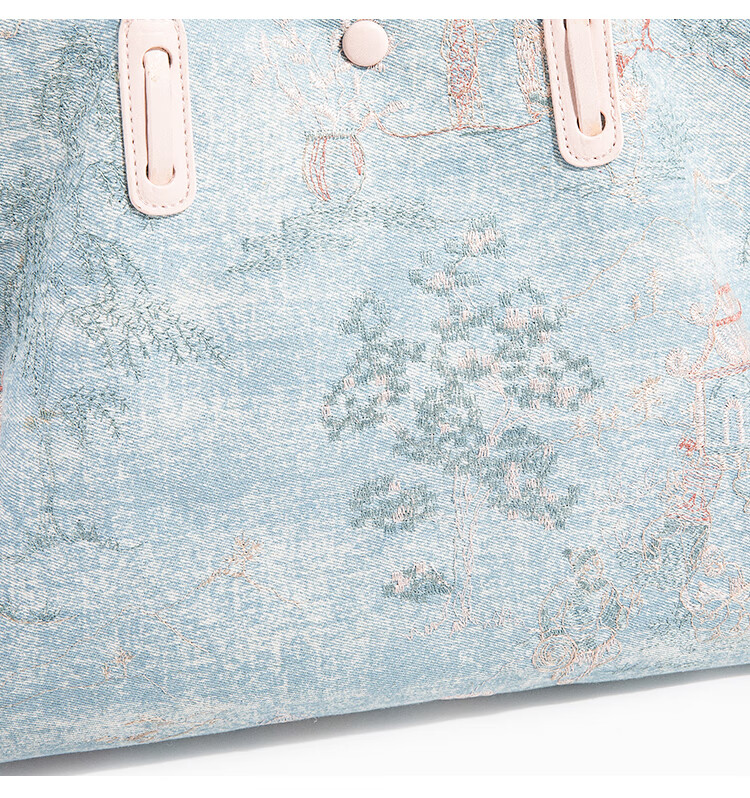 Mark Fairwhale Embroidered Casual Large Capacity Tote Bag Daily Commuter Versatile Shoulder Handbag Birthday Mother's Day Gift 9