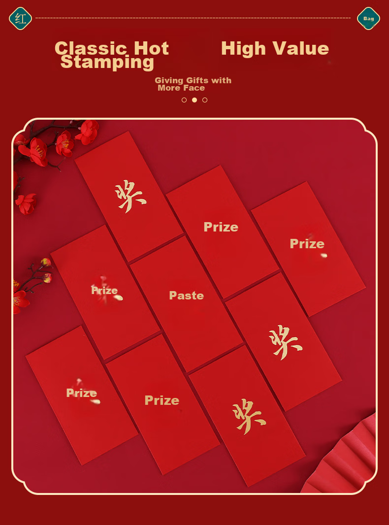 Xinxinjingyi, Construction Start Bonus, Red Envelope for Good Luck at Work, Red Packet for Lucky Money, Company Year-End Award Red Packet, Thousand-Yuan Large Red Packet, Bag of 20 Pieces 3