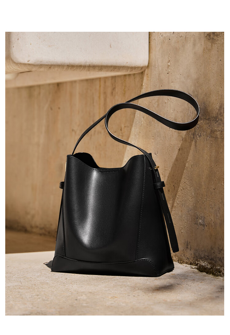 Nalandu Women's New Bucket Bag Large Capacity Cowhide Shoulder Crossbody Bag Birthday Gift 14