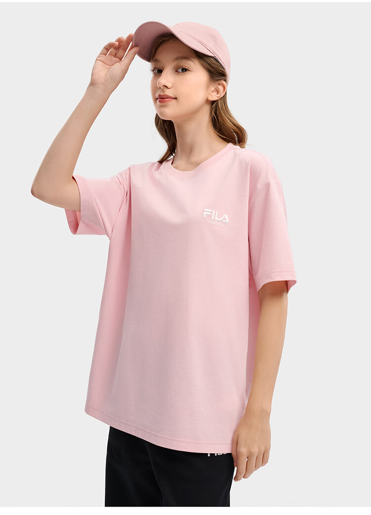 FILA 2026 Summer Moisture-Wicking Quick-Dry Couple Short Sleeve T-Shirt Fashionable Round Neck Casual Sun Protection Top 85