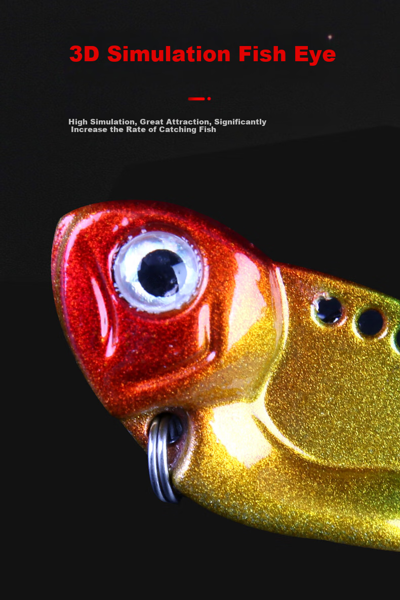 Xionghuo Lure VIB Metal Bait, Full Swimming Layer, 14g Small Iron Plate, for Freshwater Bass And Catfish Lures 6