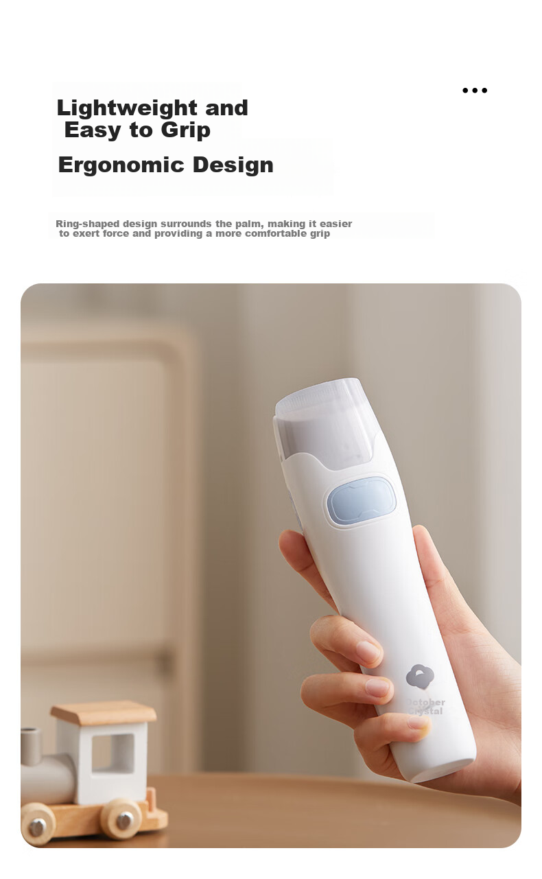 Shiyuejiejing Automatic Hair-Removing Baby Hair Clipper, Children's Hair Trimmer, Waterproof Low-Noise Quiet Hair Cutter Electric Shaver 17