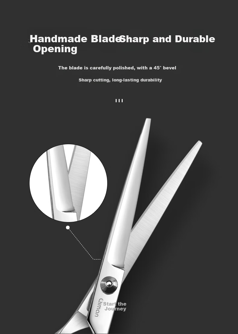 Qiman Hair Cutting Scissors, Hair Trimmer, Thinning Shears, Straight Scissors, Haircutting Tool, Bangs Trimmer, Professional Adult And Children's Hair Cutting Scissors Set, Father's Day Gift 4