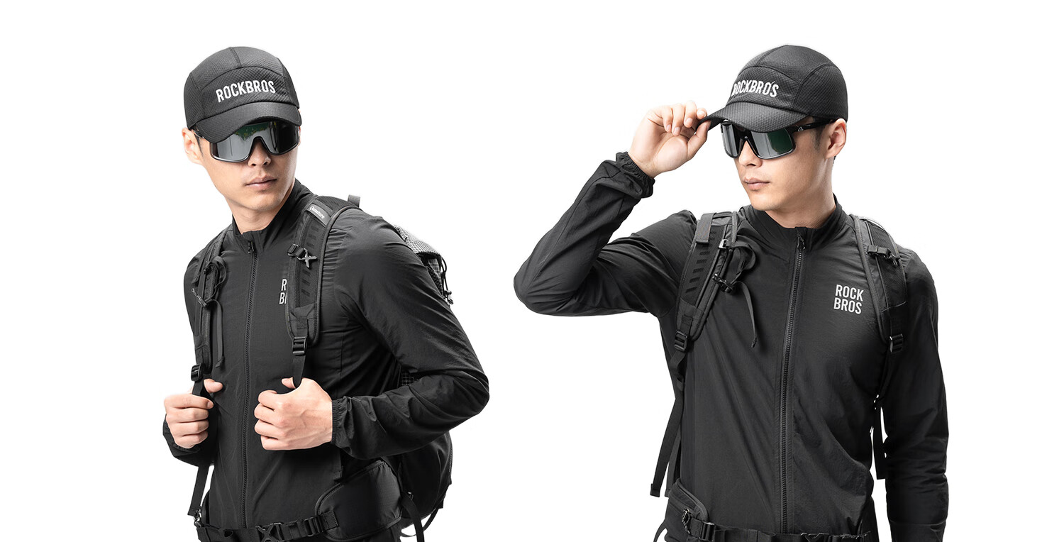 Rockbros Spring Summer Cycling Windbreaker Windproof Sunscreen Cycling Jacket Road Bike Breathable Men's Black L 32