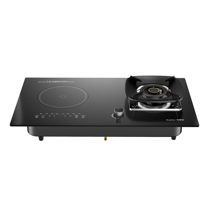 Royalstar Extraordinary Series Dual Fuel Gas and Electric Stove Built-in Household Liquefied Gas Double Burner One Gas One Electric Combo Stove JZDY-30B1 Left