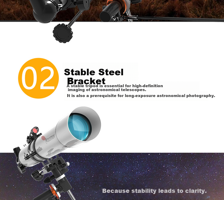 Xingtelang 80EQPro High-Definition, High-Magnification, Large-Aperture Professional Astronomical Telescope for Moon And Sky Observation, Student Science Education Birthday Gift 4