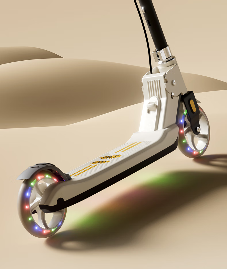 Feige Big Kids Scooter for Ages 6-12, Boys and Girls Student Adult Commuter Portable Two-Wheel Kick Scooter with Dual Brakes, Coffee Color 11