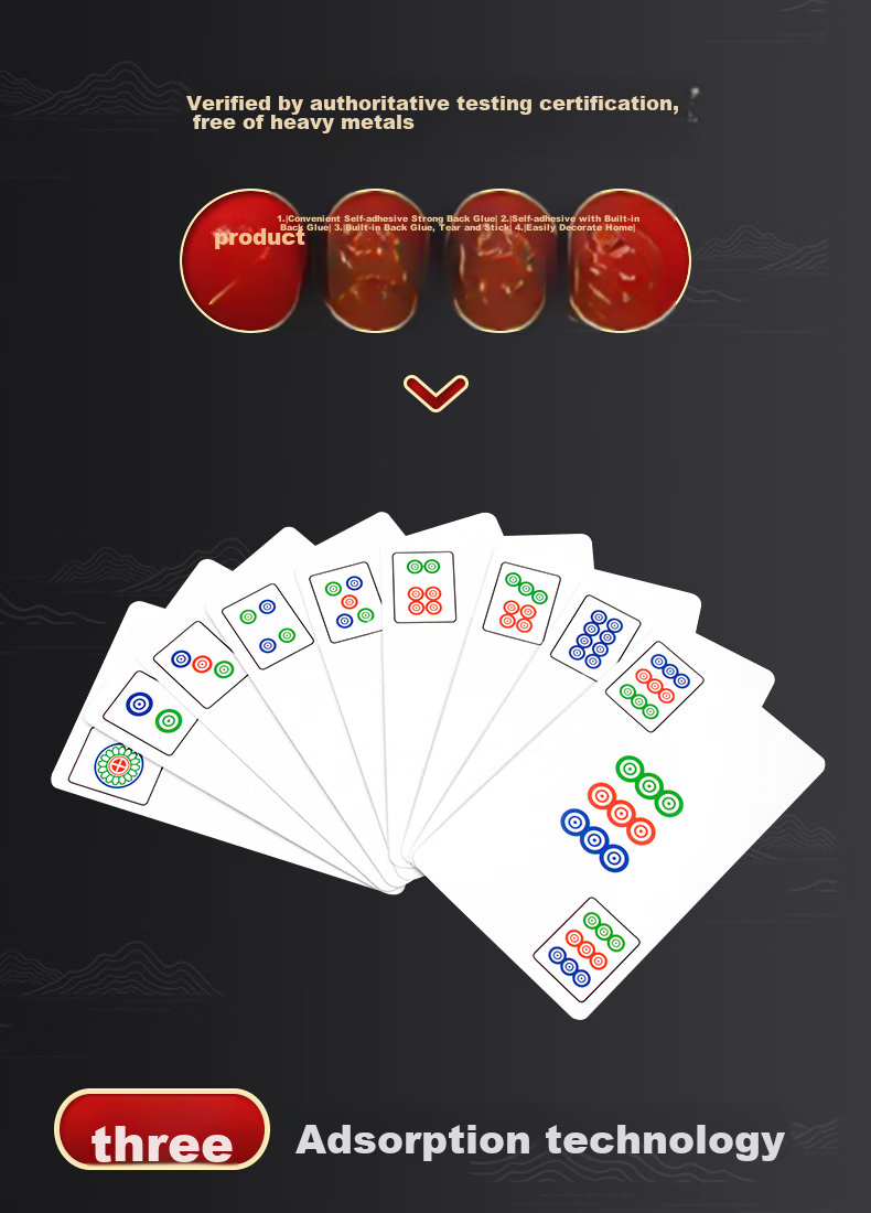 AAA Playing Cards, Mahjong Cards, AAA Playing Cards, Frosted Entertainment Travel Playing Cards, Mahjong Cards, 5 Decks, One Deck with 144 Cards 9