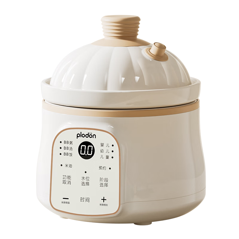 PLODON Baby And Toddler Electric Stew Pot, Baby Food Cooker, Age-Specific BB Porridge Pot, Micro-Pressure Stew Pot, Baby Soup Cooking Pot