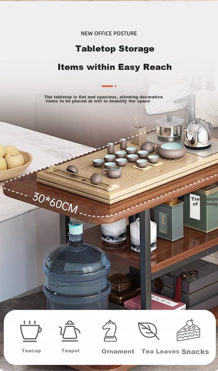 Anerya Coffee Table, Living Room Small Table, Luxurious High-End Sofa Side Cabinet, Small Round Table, Home Bedside Table 11