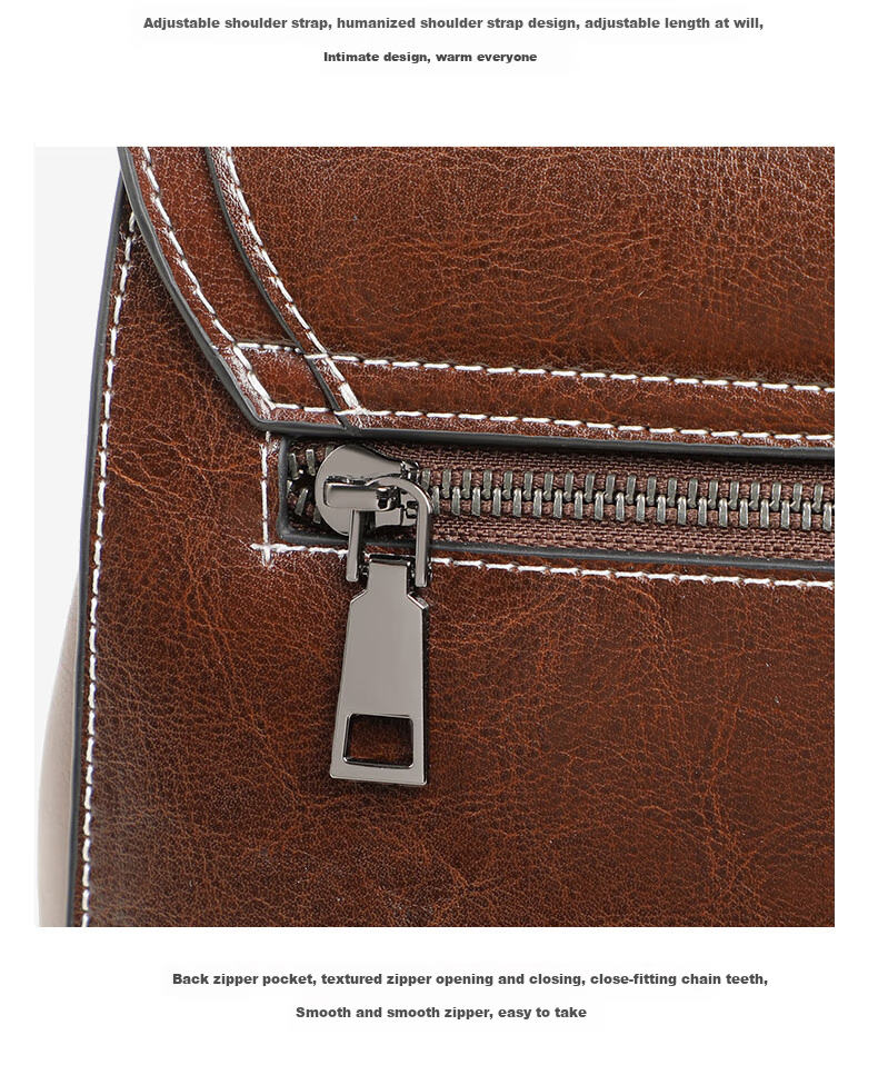 Aiqinghai Leather Handbag, Women's Shoulder Crossbody Tote Bag, Versatile Mom Bag, Practical Birthday And Mother's Day Gift for Mothers 12