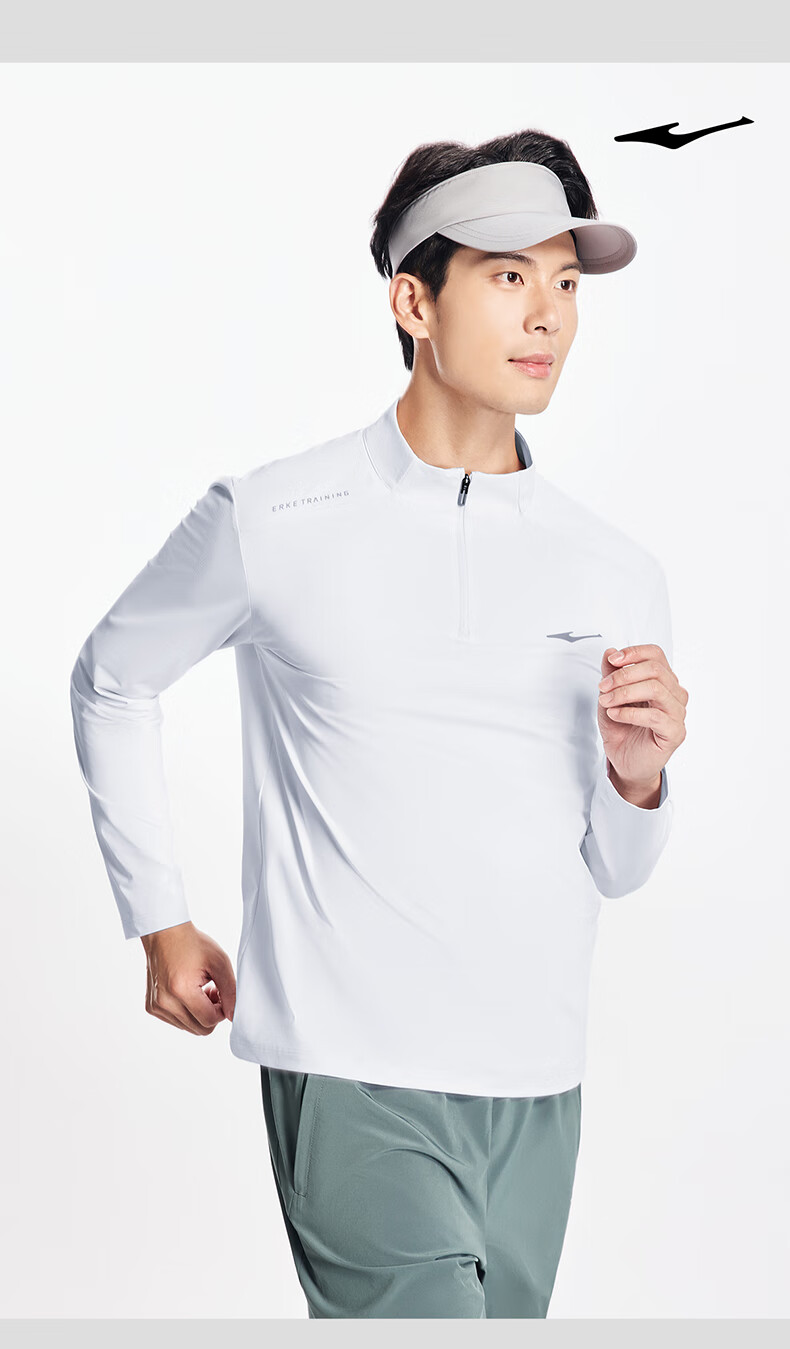 Hongxing Erke 2026 New Moisture-Wicking Breathable Indoor Slim Fit Long Sleeve Sports T-Shirt Casual Fitness Top 12