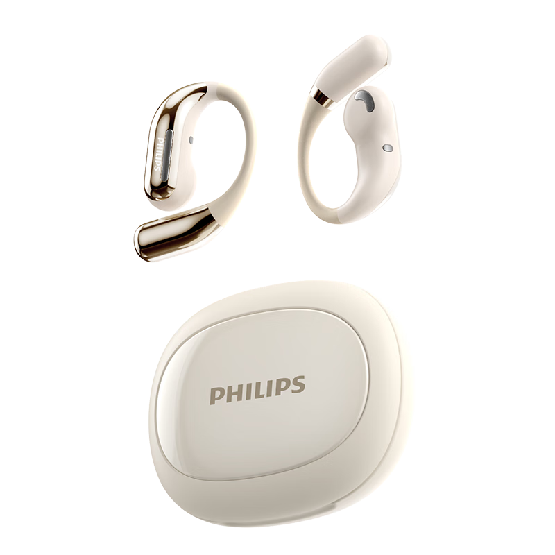 PHILIPS TAQ2720 White Bluetooth Bone Conduction True Wireless Open-Ear Sports Earphones Compatible with Apple Huawei Xiaomi
