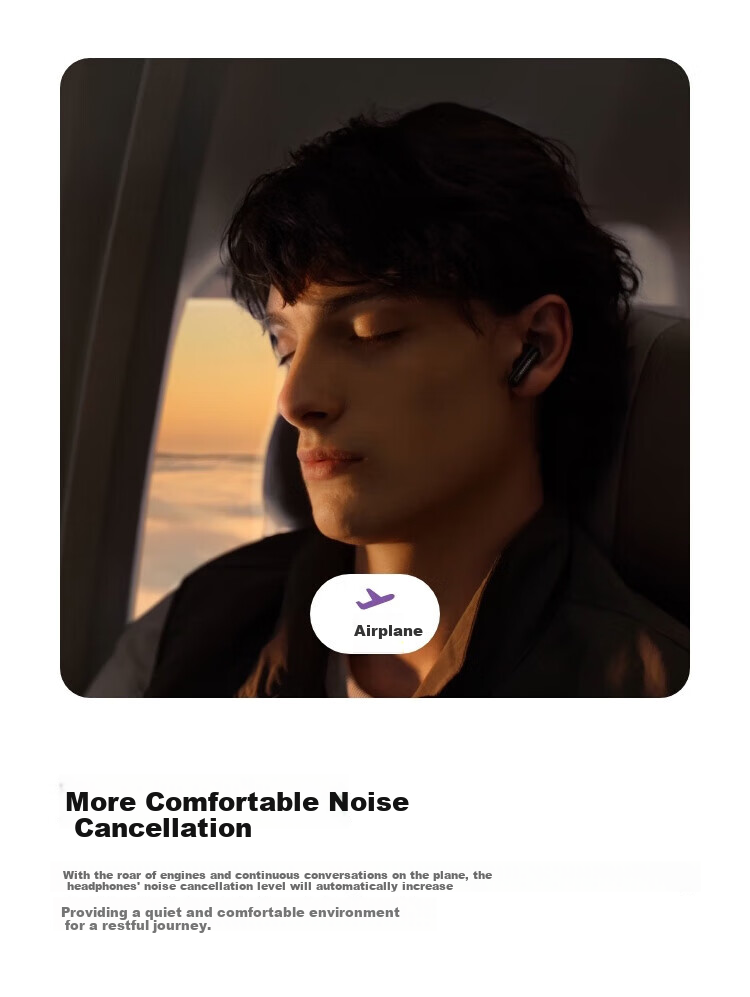 HUAWEI FreeBuds 6i True Wireless Noise-Cancelling Bluetooth Earphones, Flagship-Level Noise Reduction Music Gaming Entertainment Headphones, Compatible with Android/iOS Phones, Sky White 7