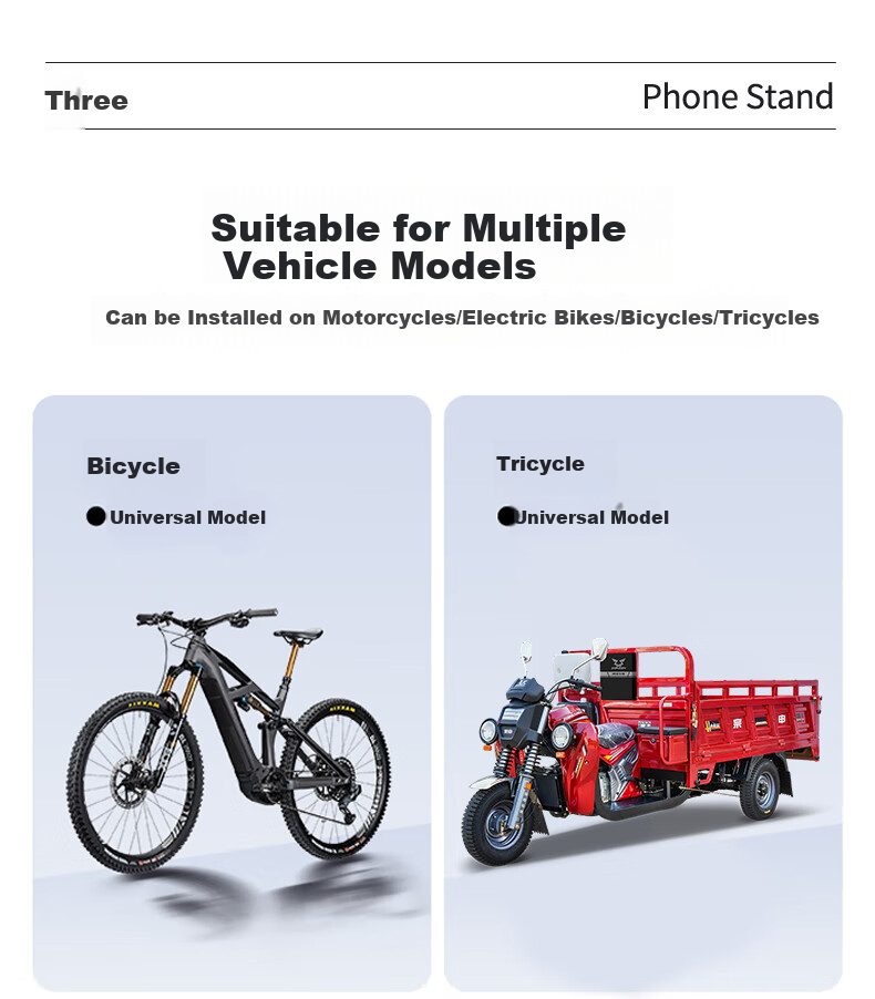 Ousen Electric Vehicle Phone Holder, Food Delivery Motorcycle Bicycle Electric Scooter Shockproof Small Helmet Waterproof Sunshade Navigation Mount 16