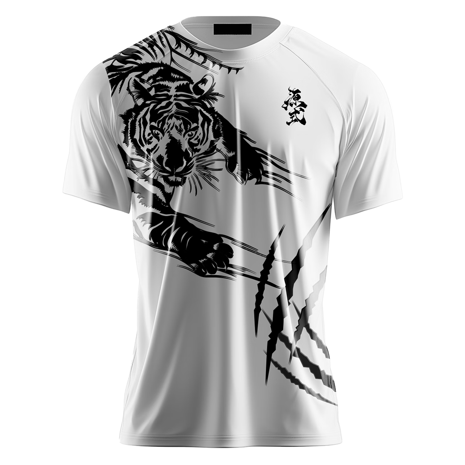 Crab Feather Badminton Shirt YS01 Unisex Quick-Dry Sports Tennis Top White M