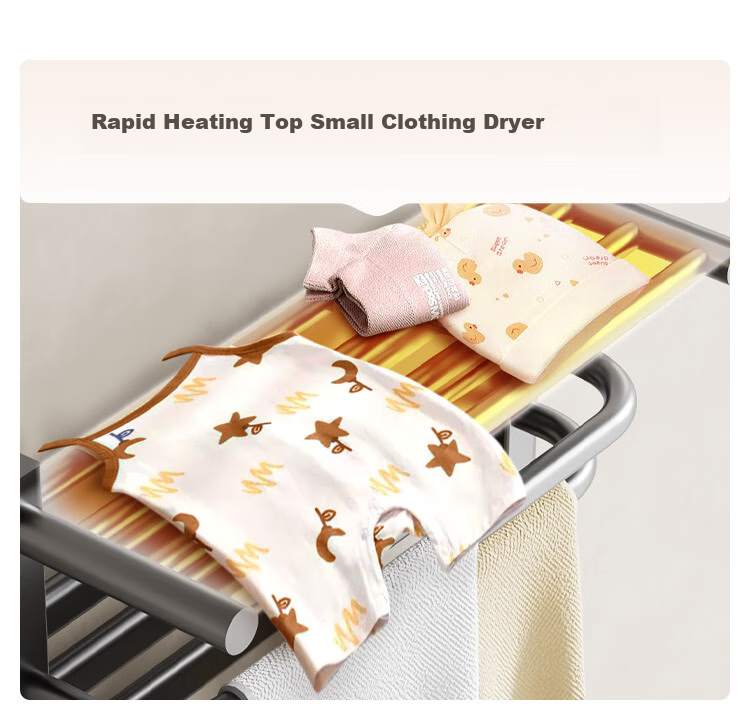 JD Original Warm Cloud Pro Electric Towel Heater Smart Model, Carbon Fiber Heating Bathroom Towel Dryer with Installation, Porcelain White 9