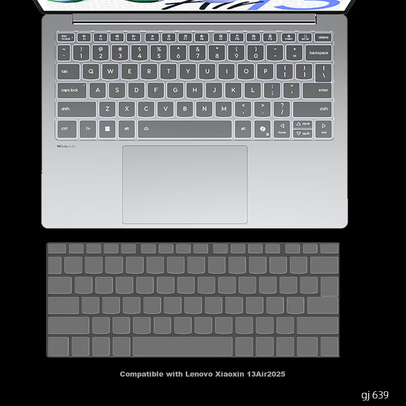 Jiasu Keyboard Cover for Lenovo Xiaoxin 13 Air 2026/25 Model, 13.3-Inch Laptop Keyboard Protector, Dust-Proof Cover, Highly Transparent And Invisible