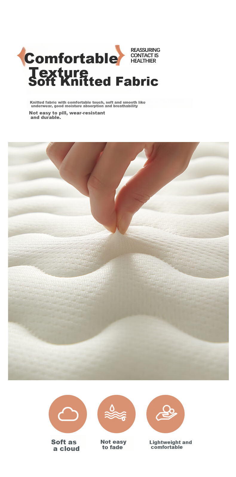 Hengyuanxiang Foam Mattress, 1.8m X 2m, Tri-Fold Tatami Mat, Double Bed Pad for Home Use, Removable And Washable 2