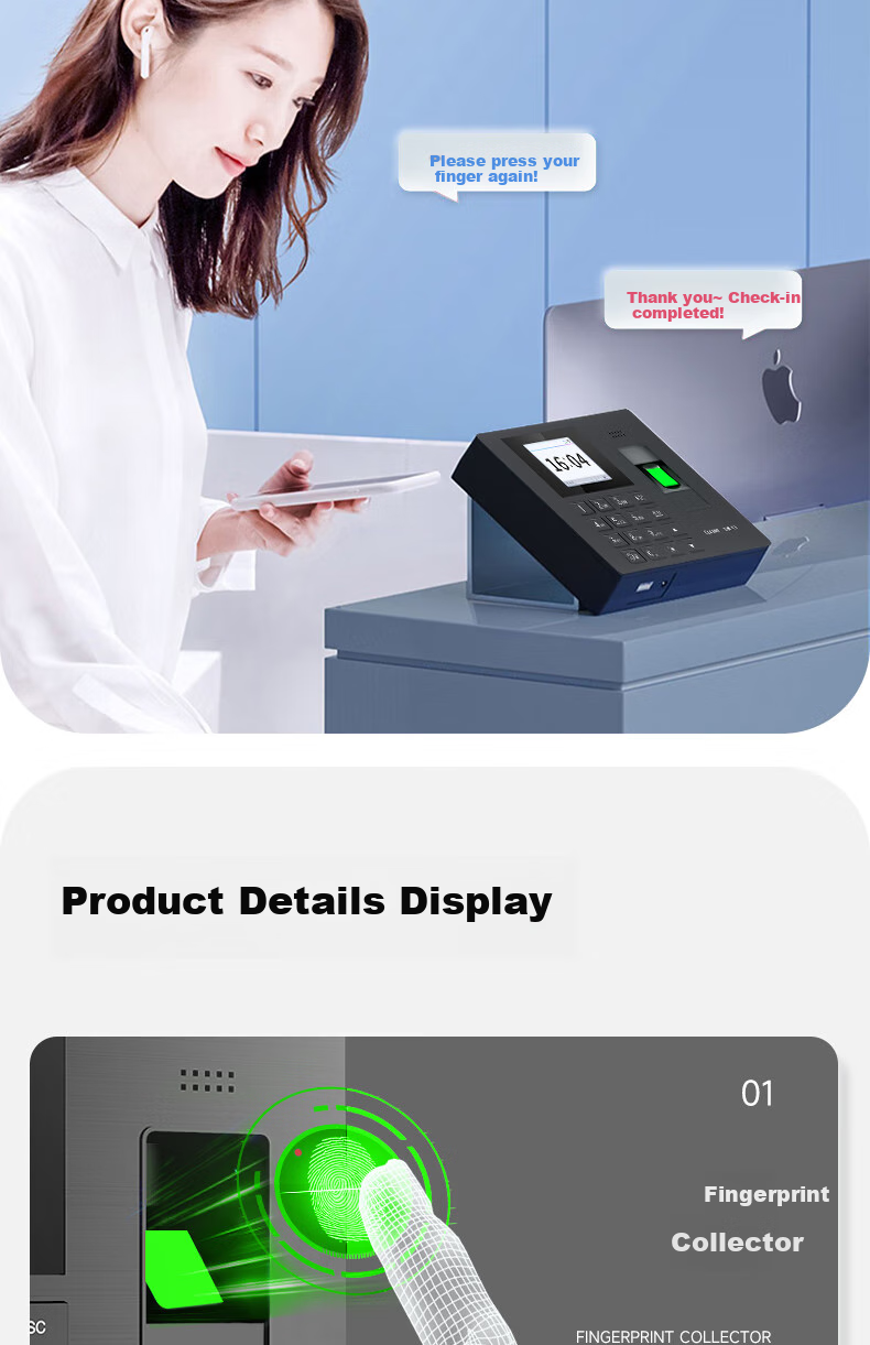 Qiyeweixin Attendance Machine, Visible Light Dynamic Facial Recognition Cloud Attendance, Deli Co-Branded D5S Model, Simultaneous Multi-Person Facial Recognition Punch-In Machine, All-In Face Scanning Attendance Device for Work And School 10