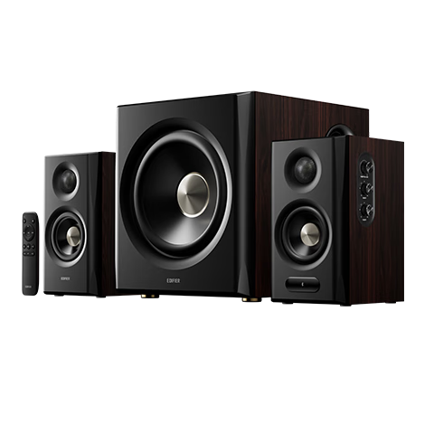 EDIFIER New S201MKII 2.1 Active Speaker Bluetooth Speaker Wireless Subwoofer Hi-Res Dual Gold Standard Bluetooth V6.0 Computer Speaker TV Sound System
