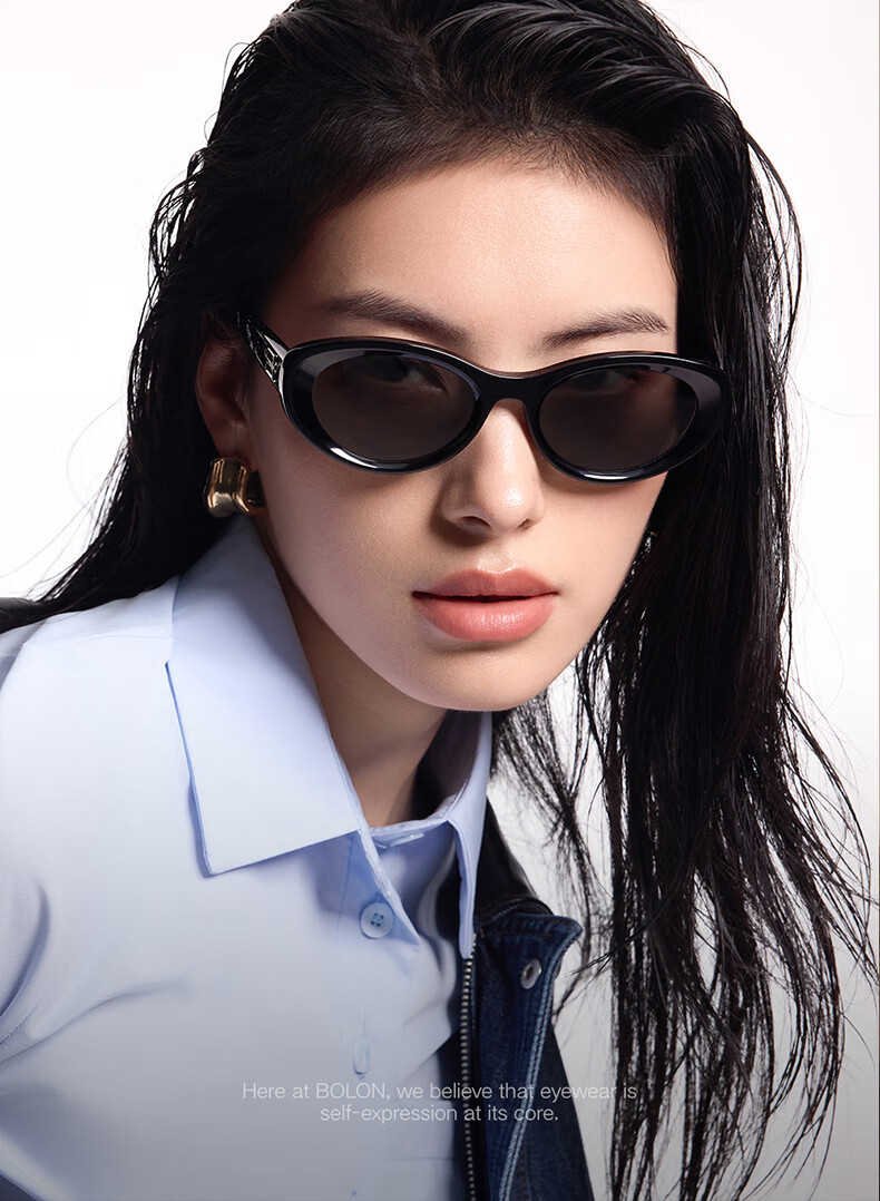 BOLONBOLON 25 New Polarized Sunglasses Men UV Protection Trendy Versatile Cat Eye Sunglasses Women BL3226C10 1
