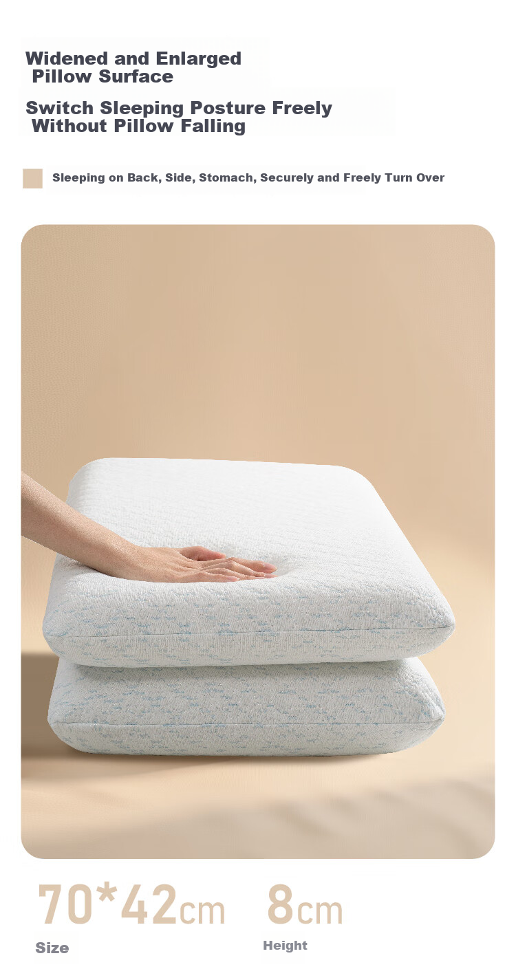Fessura Daydream Memory Foam Low Pillow, Slow Rebound, Antibacterial, Cervical Spine Protection, Sleep Aid, Home Use, Women's Specific Low Pillow 6