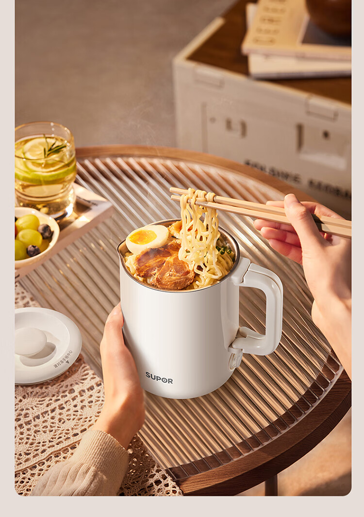 SUPOR 0.6L Elegant Capacity Electric Kettle Water Boiler Hot Water Kettle Travel Portable with 304 Stainless Steel Inner Tank SW-06D21A 11
