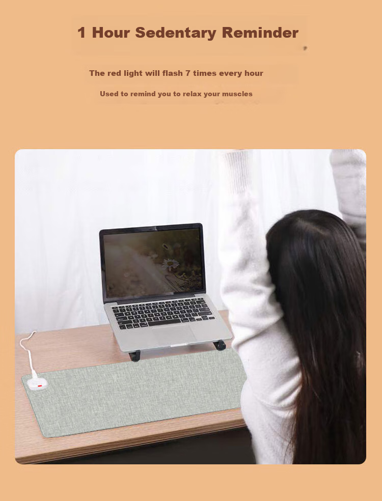 DAREU 800*330*1.8mm Cat-Themed Fast Heating Mouse Pad, Large Size, Smart Heating Computer Keyboard Warming Desk Mat, Blue, Without Fear of Contract 7