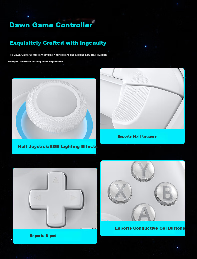 Yuyou Wireless Game Controller Switch Controller PC TV Mobile Bluetooth Android Apple Steam Xbox-Like Computer NS Dual Shadow Wonderland Monster Hunter: World 3