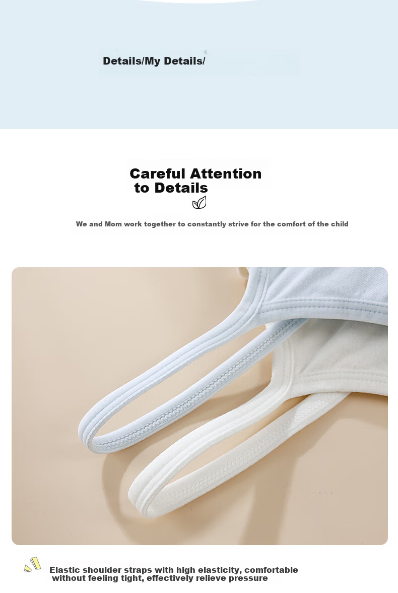 Ziyouxi Girls' Underwear, Puberty Student Bra, Middle School Girls' Second Stage Sports Anti-Shock Bra, Camisole 19