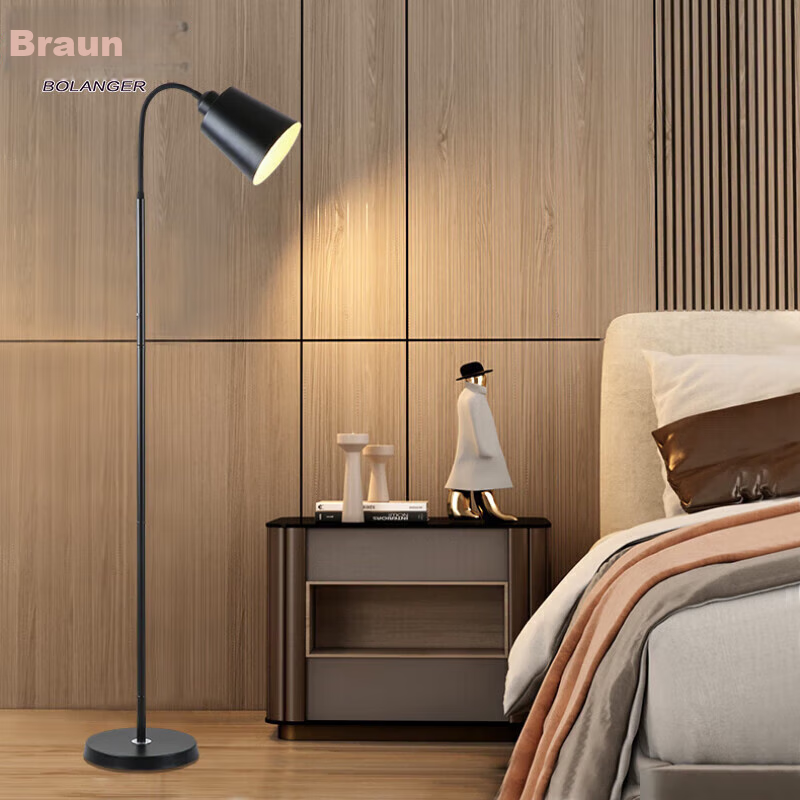 Bolanger Floor Lamp, Study Eye Protection Desk Lamp, Creative Living Room Lamp, Modern Minimalist Bedroom Bedside Lamp, Popular Study Room Standing Lamp Fixture