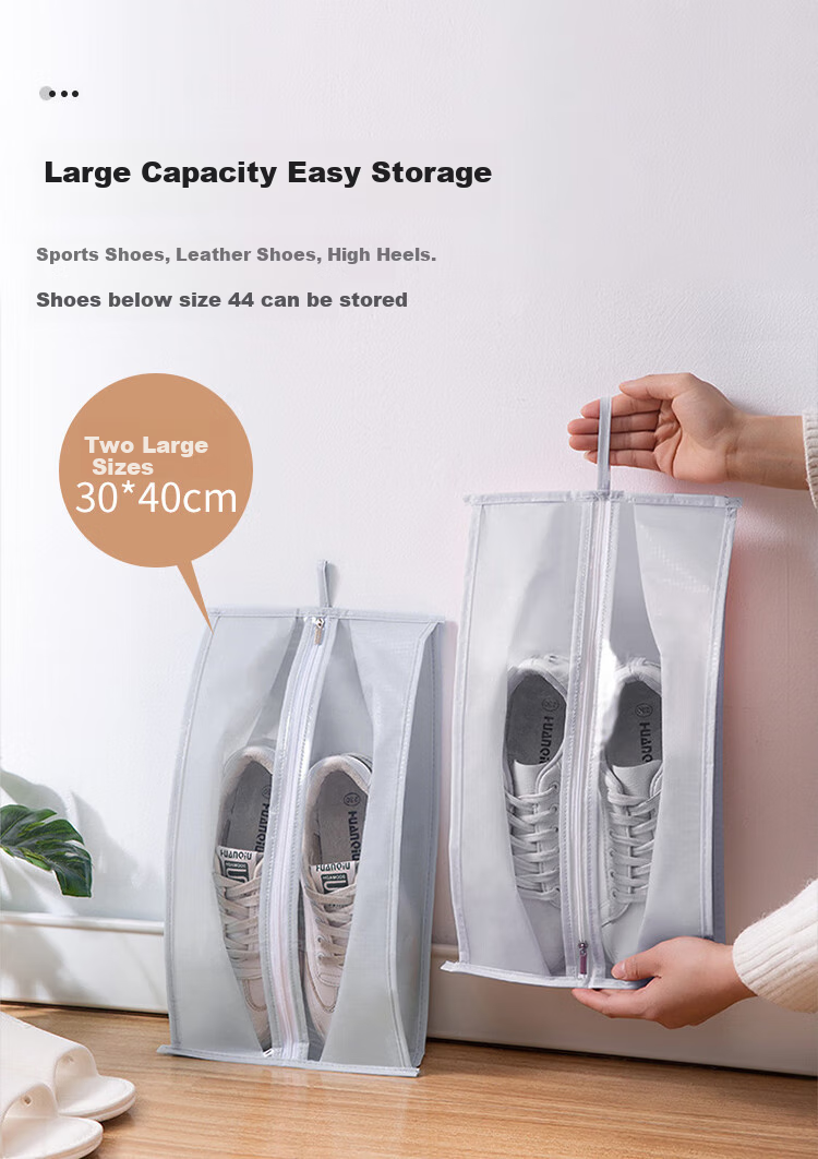 Banzheni Shoe Storage Bag, Portable Large Suitcase for Travel, Sneaker Organizer, Dust-Proof Gadget for Business Trips And Daily Use 6