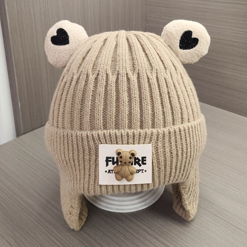9i9 Baby Winter Thickened Ear Protection Hat Toddler Warm Windproof Cap 0-3 Years Bear A165