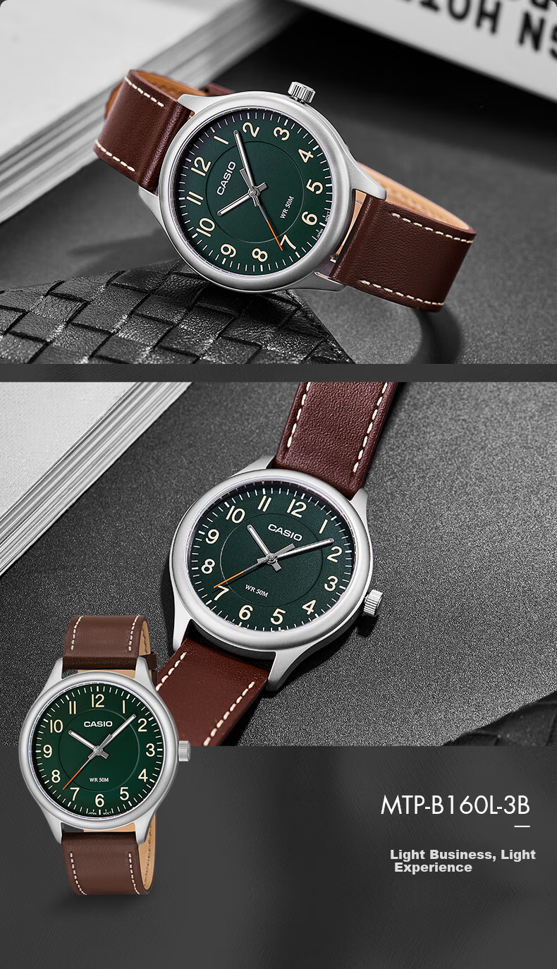 CASIO Men's Genuine Quartz Watch, Simple And Stylish Analog Watch for Men [Valentine's Day Gift] MTP-V002D 5