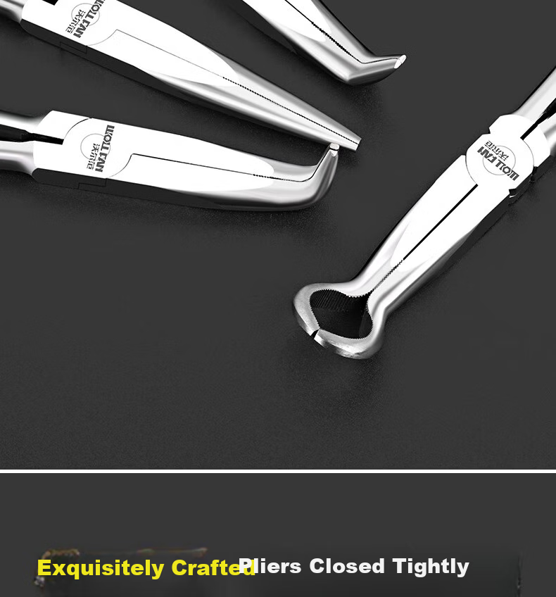 Woerfan Extended Needle-Nose Pliers, Long-Jaw Pliers, Long-Nose Pliers, 11-Inch 16-Inch Industrial-Grade Extra-Long Needle-Nose Grips, O-Shaped Pliers 4