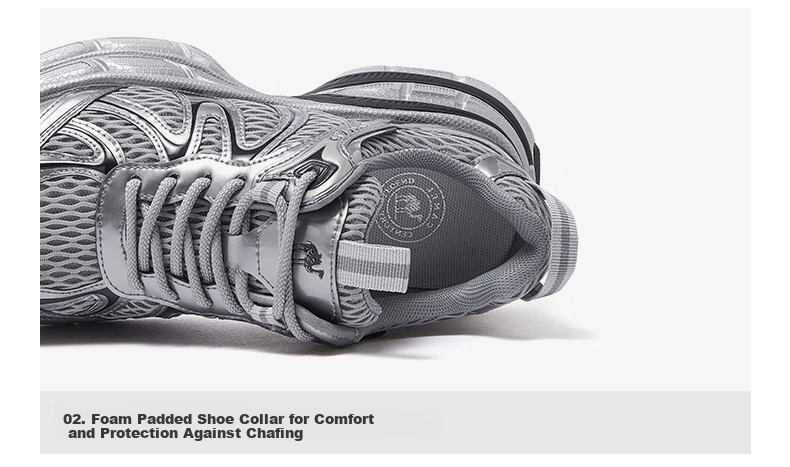 CAMEL [Dilireba's Same Style] Silver Moon 2nd Generation Dad Shoes Women Casual Shoes L25A283148 Gray/Silver 36 26
