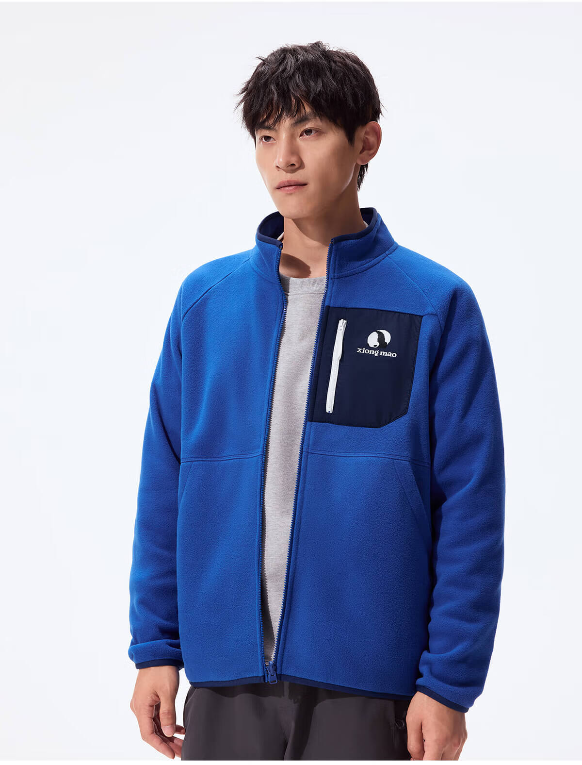 Panda Camel Series Outdoor Fleece Jacket Men and Women Autumn Winter Mountaineering Polar Fleece Coat Inner Liner 1220, M 35