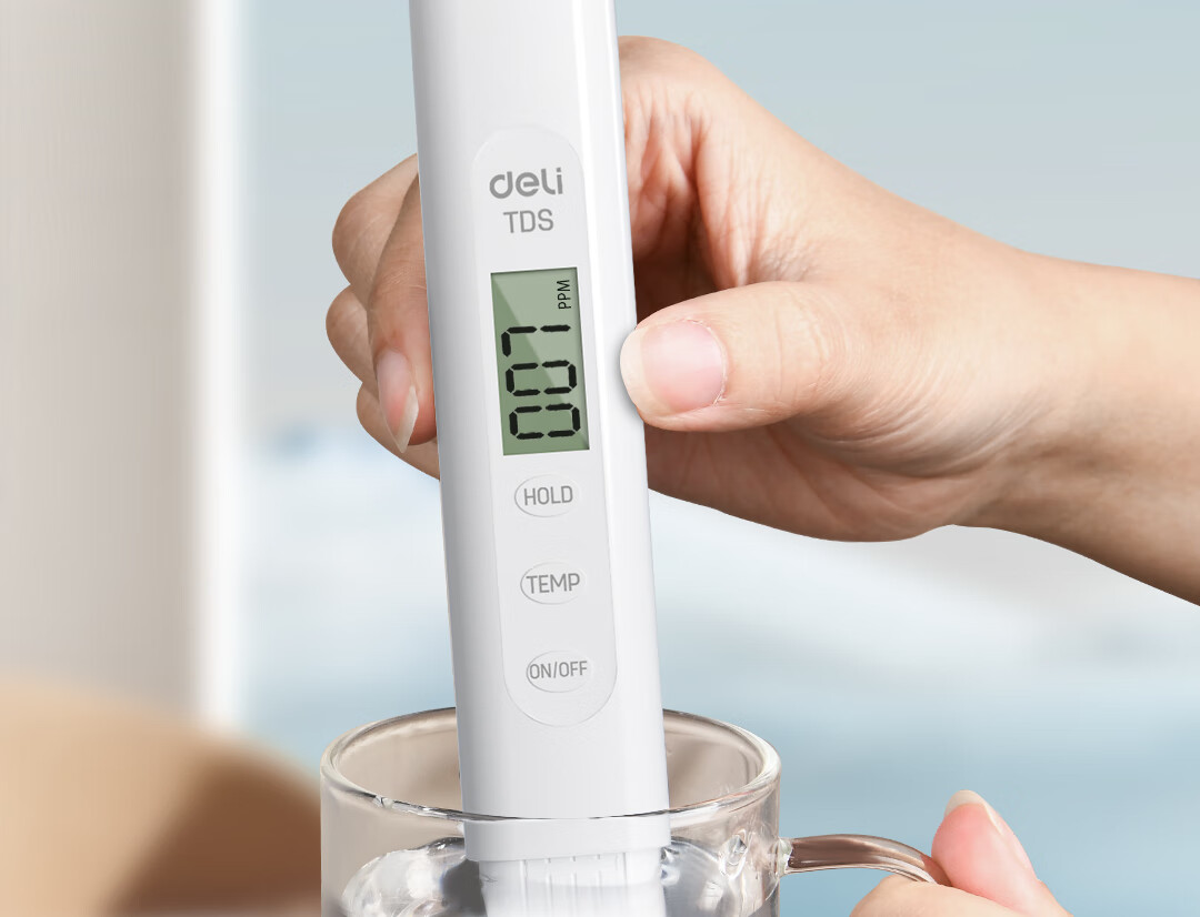 Deli TDS Water Quality Tester Pen High Sensitivity Digital Water Temperature Meter for Home Tap and Purified Water Detection Instrument 3