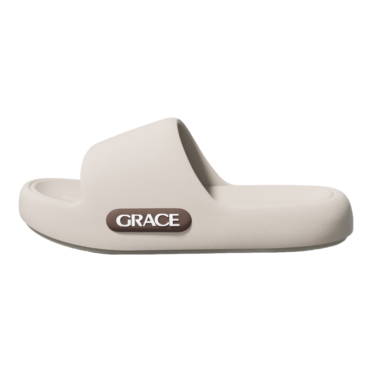 Grace Slippers for Men, Summer Home Use, Squishy EVA Thick Sole, Bathroom Shower Non-Slip Odor-Resistant Soft Elastic Sandals
